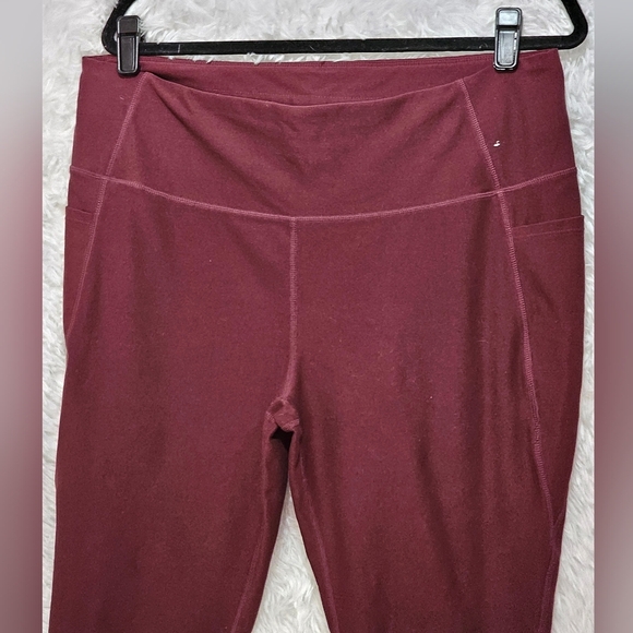 Mondetta Deep Burgundy Leggings With Pockets Xxl - Picture 11 of 16